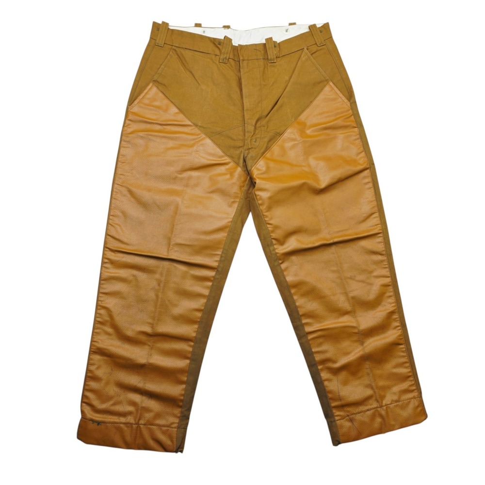 Vintage Duxbak Brown Duck Canvas Brush Hunting Pants Mens 33x26 Made in USA
